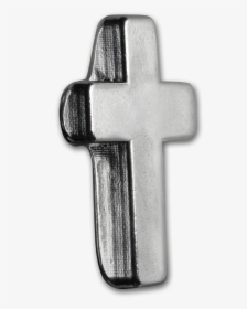 2 Oz Hand-poured Silver Cross - Cross, HD Png Download, Free Download