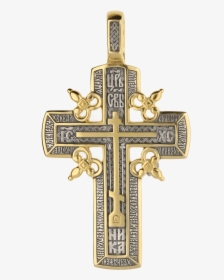 Russian Orthodox Silver Cross Pendant With The Cross - Cross, HD Png Download, Free Download