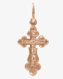 Gold-plated Silver Cross "the Crucifixion Of Christ - Locket, HD Png Download, Free Download