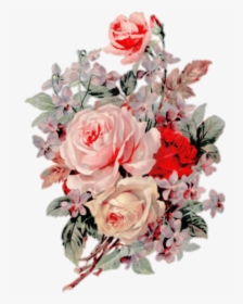 #flower #flor #flores #flowers #vintage #vintageeffect - Transparent Background Vintage Flowers Png, Png Download, Free Download