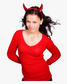 Beautiful Woman In Devil Costume Png Image - Woman Devil Png, Transparent Png, Free Download