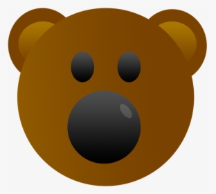 Bear, Emoji, Cute, Animal, Emotion, Head, Emoticon - Gambar Kepala Beruang Kartun, HD Png Download, Free Download