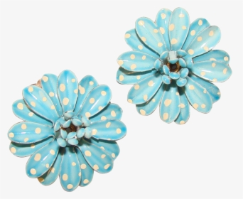 Earring Transparent Blue Flower - Flower, HD Png Download, Free Download