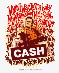 Johnny Cash Illustration, HD Png Download, Free Download