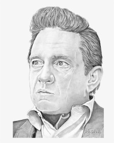 Johnny Cash Drawing Transparent, HD Png Download, Free Download
