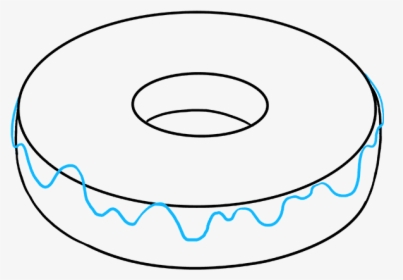 How To Draw Donut - Draw Donut, HD Png Download, Free Download