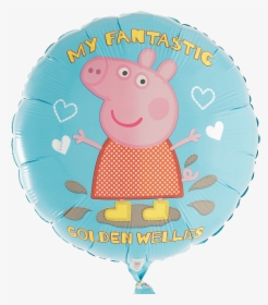 Peppa"s Fantastic ~golden Wellies - Balloon, HD Png Download, Free Download