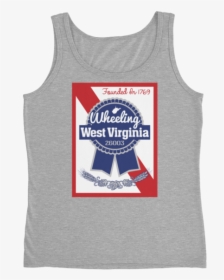 Pbr - Wheeling - Ladies - Wild West Virginia Pbr Shirt, HD Png Download, Free Download