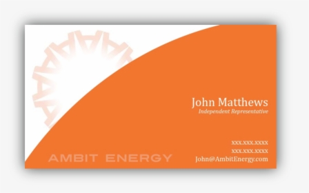 Ambit Energy Business Card Template, HD Png Download, Free Download