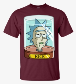 Rick And Morty T Shirt Rick Jar Head T Shirt Hoodie - Working On My Phd, HD Png Download, Free Download