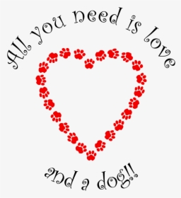Love & Dog - Beautiful Heart Love Flowers Gif, HD Png Download, Free Download