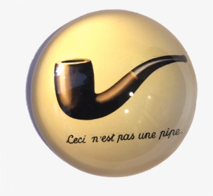Magritte Ceci N"est Pas Une Pipe Surrealism Glass Dome - N Est Pas Une Pipe, HD Png Download, Free Download