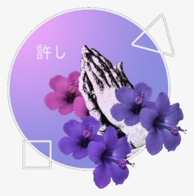 Hands Aesthetic Purple Shapes Flowers Cool - Purple Aesthetic, HD Png Download, Free Download