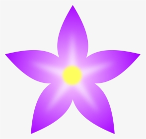 Flower 80 Clip Arts - Simple Purple Flower Clipart, HD Png Download, Free Download