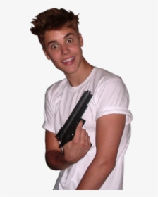 Justin Bieber With Gun, HD Png Download, Free Download
