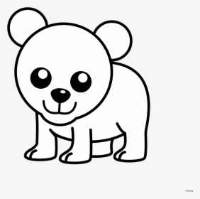 Simple Drawing Of A - Drawing Easy Cute Polar Bear, HD Png Download, Free Download