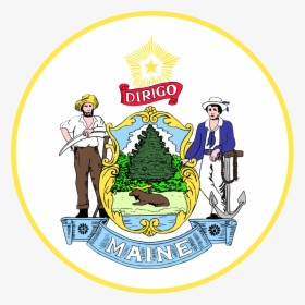 Maine State Seal, HD Png Download, Free Download