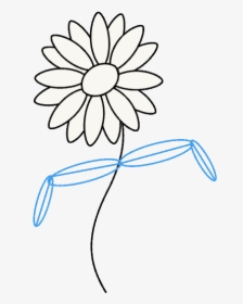How To Draw A - Draw A Daisy Easy, HD Png Download, Free Download