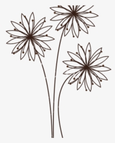 Daisy Flower Outline - Transparent Flower Outline Png, Png Download, Free Download