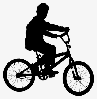 Boy On A Bicycle Silhouette - Red And Black Mongoose Bike, HD Png Download, Free Download
