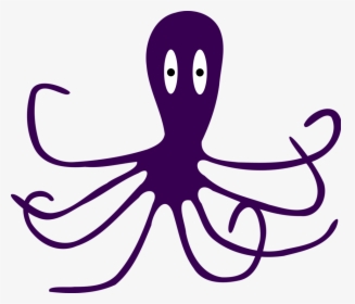 Octopus Clip Art - Purple Octopus Clipart, HD Png Download, Free Download