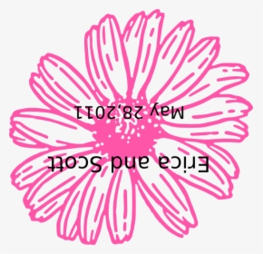 White Outline Flower Clipart, HD Png Download, Free Download
