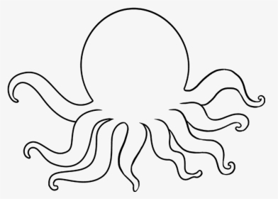 Clip Art How To Draw An - Easy Simple Octopus Drawing, HD Png Download, Free Download