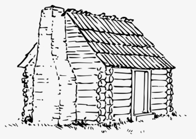 Barn Png Line Drawing - Clipart Log Cabin Png, Transparent Png, Free Download
