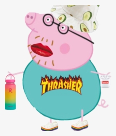 Vsco Daddy Pig🤗 - Peppa Pig Mama Pig, HD Png Download, Free Download