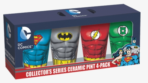 Dc Heroes Ceramic Pint 4 Pack - Flash, HD Png Download, Free Download