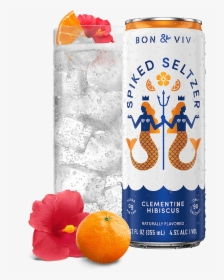 Bon And Viv Spiked Seltzer Clementine Hibiscus - Bon And Viv Spiked Seltzer, HD Png Download, Free Download