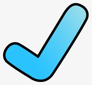 Blue Chubby Checkmark Whimsyclips, HD Png Download, Free Download