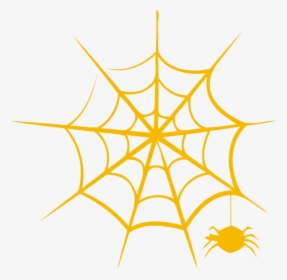 Spider Web Clipart Orange - Toile D Araignée Symbole, HD Png Download, Free Download