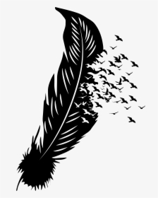 Transparent Black Feathers Png - Clip Art Png Feather, Png Download, Free Download