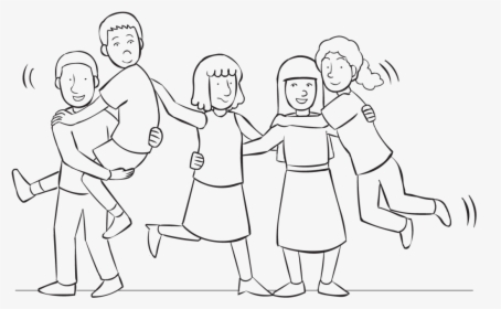 Small Group Of People Working Together To Cross An - Team Building Activities Drawing, HD Png Download, Free Download