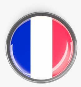 Metal Framed Round Button - Flag, HD Png Download, Free Download