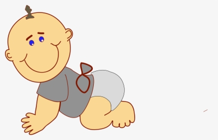 Transparent Baby Crawling Png - Cartoon, Png Download, Free Download