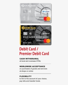 Ocbc Bank Debit Card, HD Png Download, Free Download