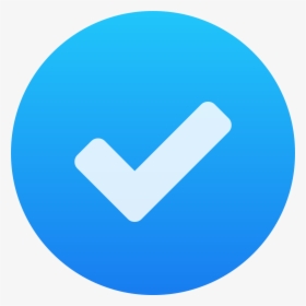 File - Antu Checkbox-qt - Svg - Blue Circle With Check, HD Png Download, Free Download