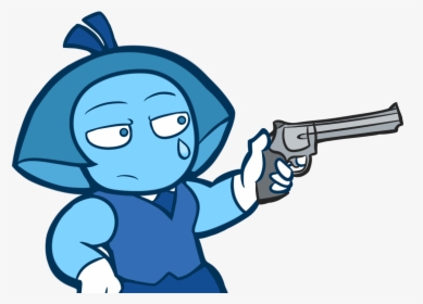 Aquamarine With A Gun - Aquamarine With Gun Steven Universe, HD Png Download, Free Download