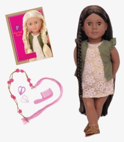 Neveah 18-inch Hairplay Doll With Braids - Flora Our Generation Doll, HD Png Download, Free Download