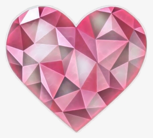 #heart #corazon #rock #roca #piedra #stone #gem #gema - Triangle, HD Png Download, Free Download