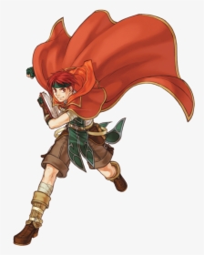Red Mage Anime Red Hair Red Eyes Boy Guy - Anime Fire Mage Boy, HD Png Download, Free Download