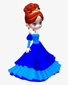 Princess Image Free Download Clipart - Princess In Blue Poser Png, Transparent Png, Free Download