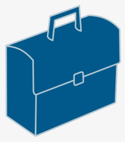 Blue Briefcase Svg Clip Arts - Tas Kerja Vektor, HD Png Download, Free Download