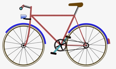 Bicycle Clip Art Free Vector - Bicycle Clip Art, HD Png Download, Free Download
