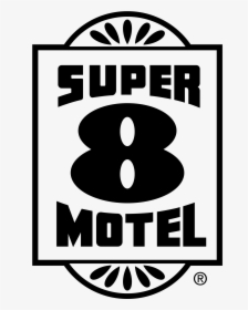 Super 8 Logo Black And White, HD Png Download, Free Download