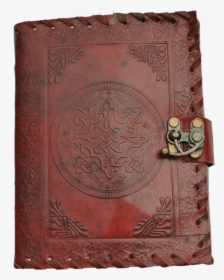 Locked Celtic Knot Red Leather Journal - Leather, HD Png Download, Free Download