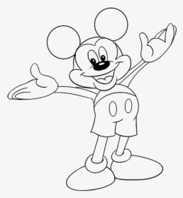 How To Draw Mickey Mouse Easy Drawing Guides - Mickey Mouse Png Drawing, Transparent Png, Free Download
