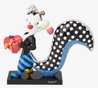 Pepe Le Pew With Flower 7” Statue By Romero Britto - Britto Pepe Le Pew, HD Png Download, Free Download
